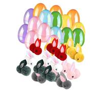 ＡＷＨＡＯ Colorful Easter Eggs Easter Eggs Fillers with Toys Easter Rabbits Easter Basket Stuffers for Adults Girls Kids Children, 16 Eggs