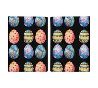 Colorful Easter Eggs Passport Holder Travel Wallet Case Cover with Card Slot for Women Men