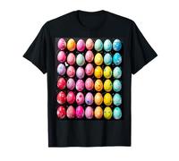 Colorful Easter Eggs with Fun Snowflake Patterns T-Shirt