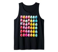 Colorful Easter Eggs with Fun Snowflake Patterns Tank Top
