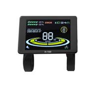 Colorful Ebike Display H-100 24V-72V LCD Instrument Panel with SM Connector, Compatible with OMD 2 Communication Protocol (UART), Fault Code & Real-Time Speed/Battery Monitoring, 1650mm Cable