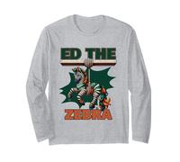 Colorful Ed The Zebra Vintage Never Forget Ed the Zebra Men Long Sleeve T-Shirt
