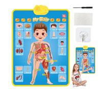 Colorful Educational Toddlerss Toy - 41x55.5cm Electronic Interactive Speech Poster, Learning Wall Chart | Speech Talking Wall Chart For Preschool Boys Girls Home Classroom Early Learning Fun