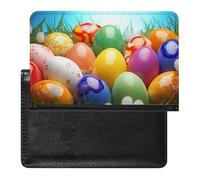 Colorful Eggs Passport Cover Protector Rfid Blocking Passport Holder Id Card Holder Secure Travel Wallet Organizer for Passport Tickets Credit Cards, style, One Size