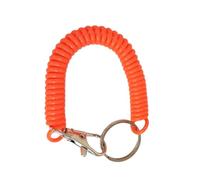 Colorful elastic spring loaded key chain for secure access to daily work or outdoor activities, フリーサイズ