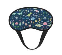 Colorful Elephant and Lea Sleep Masks Silky Eye Cover Soft Satin Blindfold Elastic Strap Night Eye Shade for Women Men