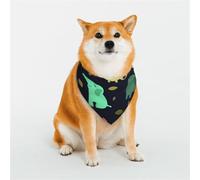 Colorful Elephant And Leaf Print Dog Bandanas Washable Bibs Scarf Pet Dog Kerchief Dog Scarf Classic Printed Washable Dog Towel Scarf For Dogs And Cats
