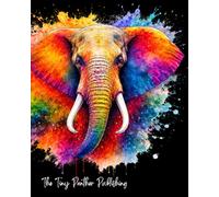 Colorful Elephant Notebook - 8” x 10” Lined Journal | 70 Sheets | Vibrant Watercolor Design: A vibrant lined notebook featuring bold watercolor ... notes, work, creative ideas, or gift-giving