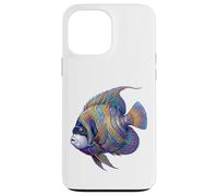Colorful Emperor Angelfish Marine Ocean Fish Abstract Art Case for iPhone 13 Pro Max