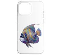 Colorful Emperor Angelfish Marine Ocean Fish Abstract Art Case for iPhone 16 Pro Max