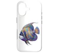 Colorful Emperor Angelfish Marine Ocean Fish Abstract Art Case for iPhone 17