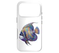 Colorful Emperor Angelfish Marine Ocean Fish Abstract Art Case for iPhone 17 Pro
