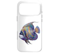 Colorful Emperor Angelfish Marine Ocean Fish Abstract Art Case for iPhone 17 Pro Max