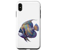 Colorful Emperor Angelfish Marine Ocean Fish Abstract Art Case for iPhone XS Max