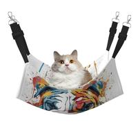 Colorful English Bulldog Printed Pet Hammock - Sleeping Hammock For Cats, Rabbits, Ferrets, Puppies, Small Animals