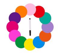 Colorful Erasable Dots Circles Whiteboard Marker Removable Stickers Spots Wall Decals for School Students Desk Colorful Sticky Notes Self-Adhesive Sticky Note Tabs Cute Sticky Notes Cute Designs