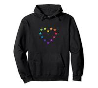 Colorful Europe Symbol Rainbow EU Heart Stars European Union Pullover Hoodie