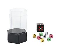 Colorful Exploding Dice Magic Trick - Multicolor Gimmick Cube with Mini Dice Surprise, PVC Illusion Toy for Street Magic and Party Fun