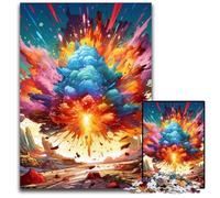 Colorful Explosion 1000Pc Adults Jigsaw Puzzle Jigsaw Puzzles Relaxing Entertainment, Home Decor 26X38CM/10.23x14.96inch