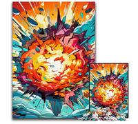 Colorful Explosion Jigsaw Puzzles for Adults 1000 Piece cardboard Jigsaw Puzzles Challenging Brain Teaser for Teenagers, Family Game Night Fun 26X38CM/10.23x14.96inch