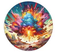 Colorful Explosion Jigsaw Puzzles for Adults 1000 Piece Jigsaw Puzzle for Teenager & Families,Perfect DIY Decor & Brain-Teasing Challenge 67.5x67.5cm