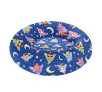 Colorful Fairies with Moons and Stars Pattern Anxiety Relief Pet Dog Bed fluffier Orthopedic Dog Bed for Small Size Pets Sleeping