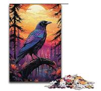 Colorful Fantasy Crow 1000 Piece Jigsaw Puzzles for Adults Jigsaw for Gifts Best Gift Suitable for And Teenager 14 And Up 1000 PCS(38x26cm)