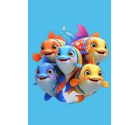 Colorful Fantasy Fish | Lined Notebook with Cute Ocean Friends: Playful Cartoon Sea Creatures | 60-Page Writing Journal for Kids