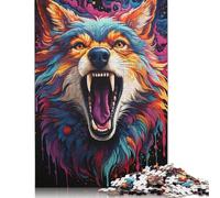 Colorful Fantasy Fox Puzzle Brain Teaser 100% Recycled Cardboard Jigsaw Puzzle for Kids And Adults Age 12 Years Up 1000pcs (38x26cm)
