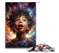 Colorful Fantasy Little Boy 1000 Piece Jigsaw Puzzles for Adults Jigsaw for Gifts Best Gift Suitable for And Teenager 14 And Up 1000 PCS(75x50cm)