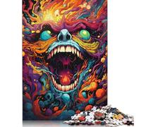 Colorful Fantasy Monsters Puzzle Difficult Challenge 100 Percent Recycled Cardboard Jigsaw Puzzle for Women Men Gifts 1000pcs (75x50cm)