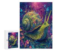 Colorful Fantasy Snail Artwork Puzzle 1000 Teile Schwer Puzzle Spielzeug Lernspiel Impossible Herausforderungsspielzeug Für Erwachsene Kinder 300 PCS
