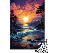 Colorful Fantasy Sunset Scenery 1000 Piece Jigsaw Puzzles for Adults, Puzzle for Teenagers, Family Entertainment Toys 1000pcs (75x50cm)