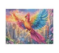 Colorful Feather Flying Eagle 500 Piece Jigsaw Puzzle Pack Cute Pets Warm The Heart Teens Beginners Cognitive Development Puzzle Fans Group Play Anniversary Thick Cardboard 500 PCS