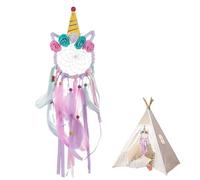 Colorful Feather Handmade Dream Catchers Flowers, Purple Feather Dream Catcher, Girls Large Dreamcatcher, Nursery Bedroom Wall Hanging Decoration, for Blessing Birthday Gift