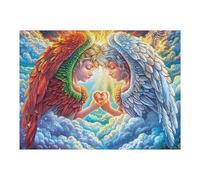 Colorful Feather Phoenix 500 Piece Jigsaw Puzzle for Adults Jigsaw Family Road Trip Activity Vibrant Whimsical Design Great Gift for Travelers 500 PCS