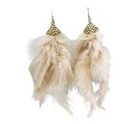 Colorful Feathered Earrings User Friendly Design Lightweight Dangles Jewelry Ear Pendant for Women Lightweight Feathered Earrings