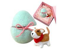 Colorful Felted Easter Eggs-7.5x7.5cm Easter Egg Toys,Felt Stuffed Animal,Sensory Stress Relief Toys For Teens Kids Adults Girls Boys Women Shelf Table Bed Sofa Couch Nursery Bedroom Living Room