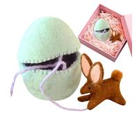 Colorful Felted Easter Eggs-7.5x7.5cm Easter Egg Toys,Felt Stuffed Animal,Sensory Stress Relief Toys For Teens Kids Adults Girls Boys Women Shelf Table Bed Sofa Couch Nursery Bedroom Living Room