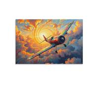 Colorful Fighter Plane,1000-piece adult puzzle,Classic Children's Jigsaw Puzzles,Challenging and difficult puzzles for adults and teenagers,26x38cm