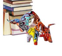 Colorful Figurine - Multicolor Resin 4 Inch Durable Multicolor Mould Resin Statue for Home Animal Table Decoration for Living Room Bedroom Vivid Figure Use As Arbe