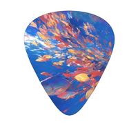 Colorful Fish Groups Print Guitar Pick,12 Pack,Includes Thin,Medium,Heavy Gauges,Suitable for guitar,ukulele