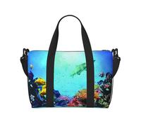 Colorful Fish Groups Print Italy Flag Print Versatile Handbag for Travel,Hand-Held Crossbody Travel Bag for Your Every Need