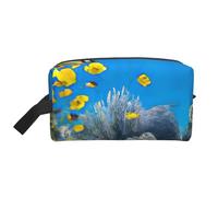 Colorful Fish Print Storage Bag â€“ Large Travel Cosmetic Makeup Bags, Portable Pouch Organizer for Toiletries, Accessories