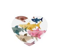 Colorful Fish Printing 10 Pieces Air Freshener Car Hanging Cards Air Freshener Sheets With Rope For Cars Home