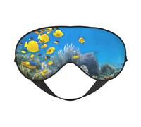 Colorful Fish Sleep Mask Night's Sleep Soft Eye Mask Adjustable Strap Works Nap Position Sleeping Aid