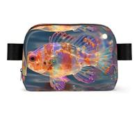 Colorful Fish Square-Shaped Fashion Waist Bag with Light Durable for Various Outdoor Sports Use