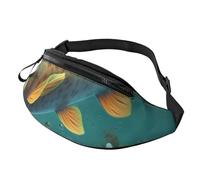 Colorful Fish Under The sea Printed Personalized Waist Bag, Lightweight and Versatile Crossbody Bag for Everyday and Outdoor Adventures