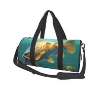 Colorful Fish Under The sea Printed Sports Gym Bag with Wet Pocket & Shoes Compartment, Travel Duffel Bag for Men Women