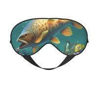 Colorful Fish Under The sea Printing Sleep Mask for Women Men Double-Sided Print Soft Silk Eye Masks Eye Sleep Shade Cover